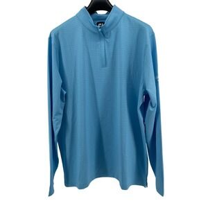 FootJoy Quarter Zip Pullover Mens XL Blue Performance  Summit LOGO on Sleeve